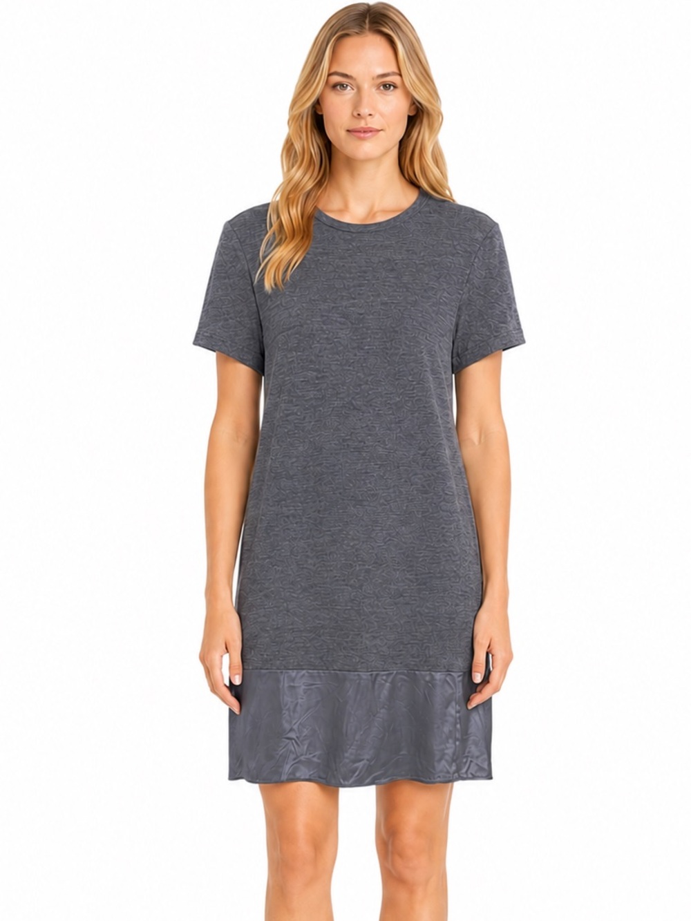 Brunello Cucinello Wool Dress Short Sleeve Shift Size Small Quiet Luxury Italy
